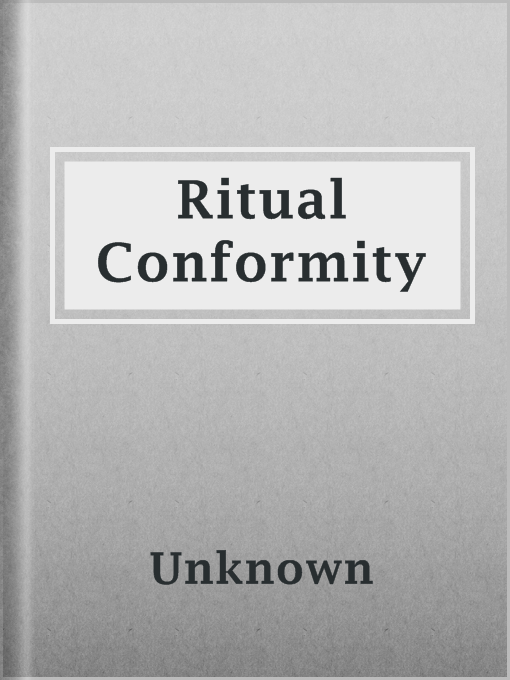 Title details for Ritual Conformity by Unknown - Available